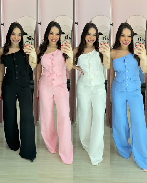 Conjunto Alfaiataria Botões