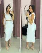 Conjunto Ary tricô modal