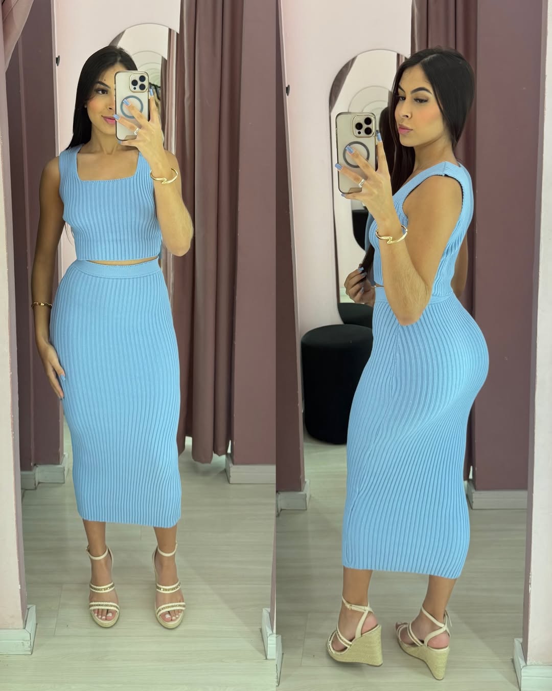 Conjunto Ary tricô modal