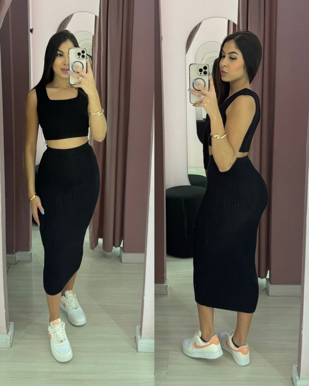 Conjunto Ary tricô modal