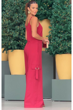 Macacão Pantalona Bolso Cargo Ravena